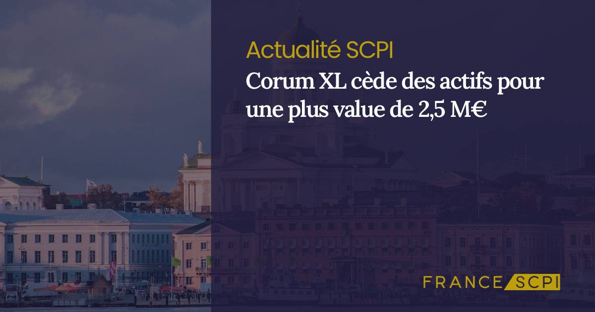 Corum XL r alise une vente avec une plus value de 2 5M