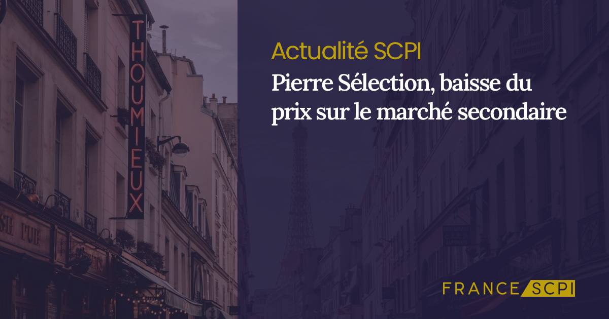 Pierre S lection baisse du prix sur le march secondaire